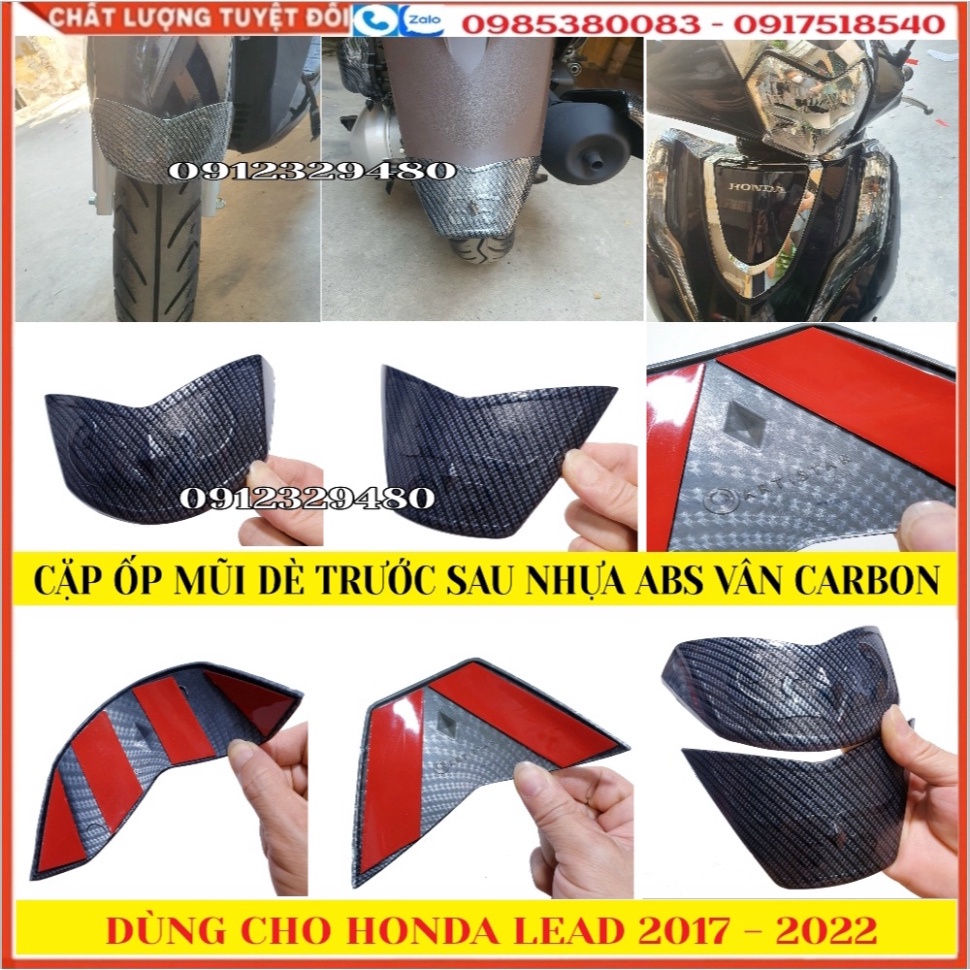 [Lead 2022 - Lead 2023] Cặp Ốp Mũi Dè Carbon Cho Honda Lead 2017-2023 sản phẩm chính hãng Artistar