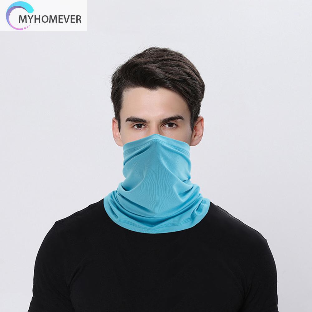 Khăn ống che mặt/cổ chống nắng màu trơn phù hợp cho hoạt động ngoài trời