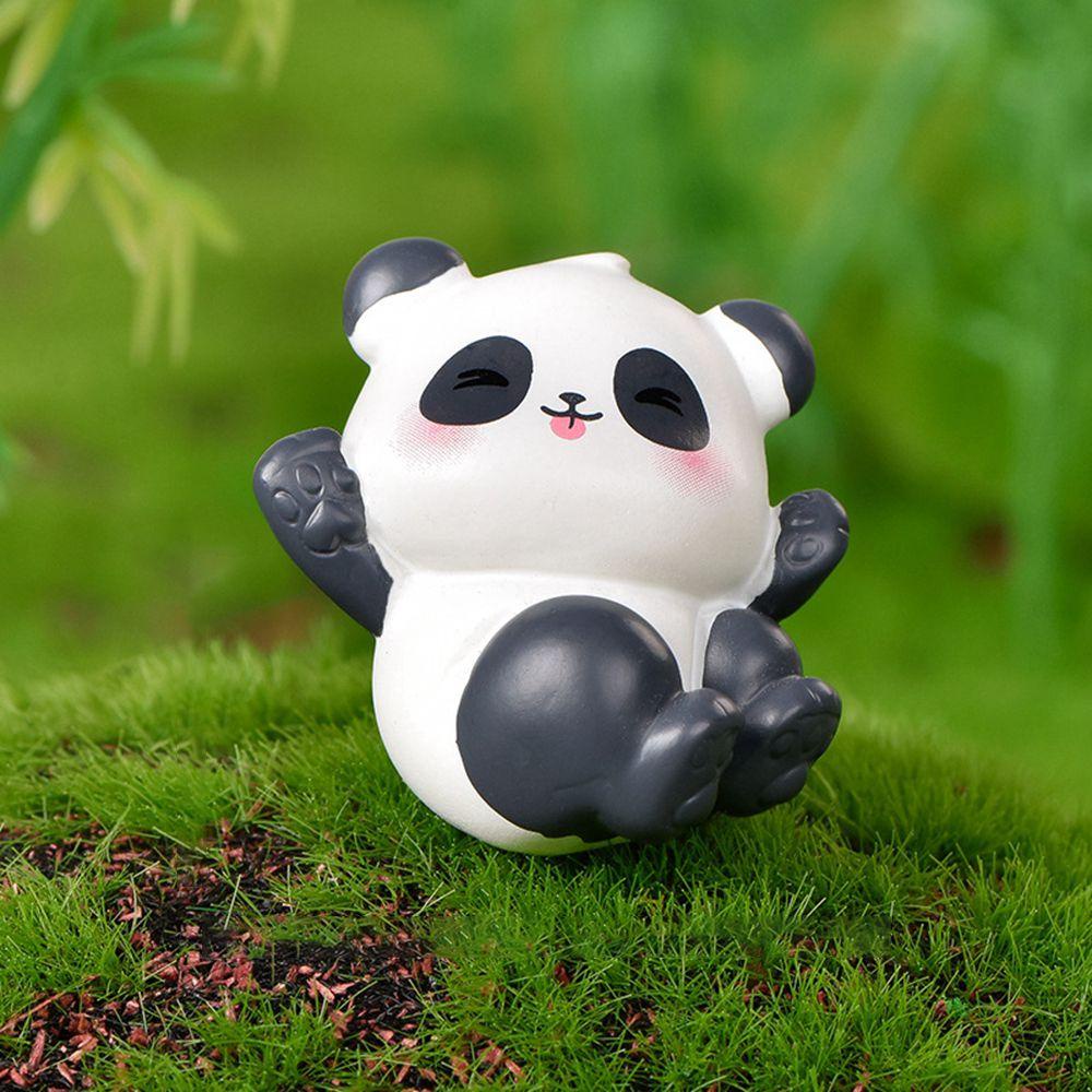 GIOVANNI Mô Hình Gấu Trúc Mini Bằng Nhựa Resin Trang Trí Tiểu Cảnh