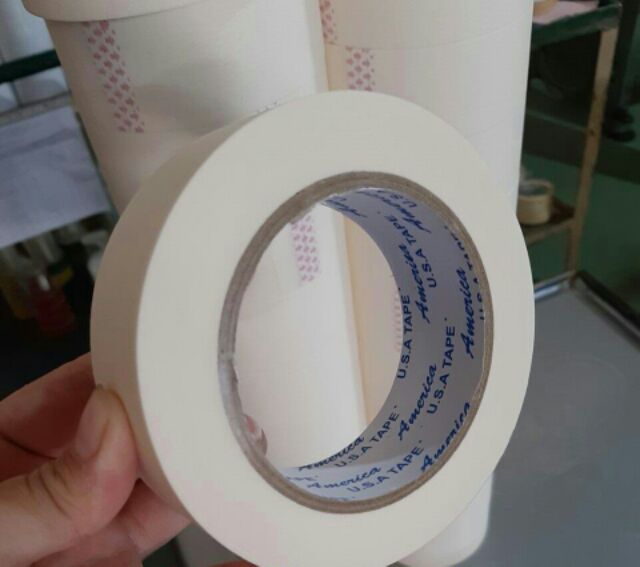 1 cây Băng keo giấy nhăn (Giấy mỹ văn) 50 Yard Siêu Dày