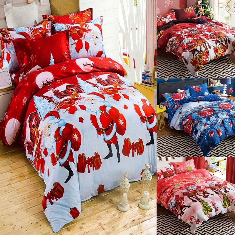 Vỏ Gối Vuông Họa Tiết Giáng Sinh Trang Trí Nội Thất