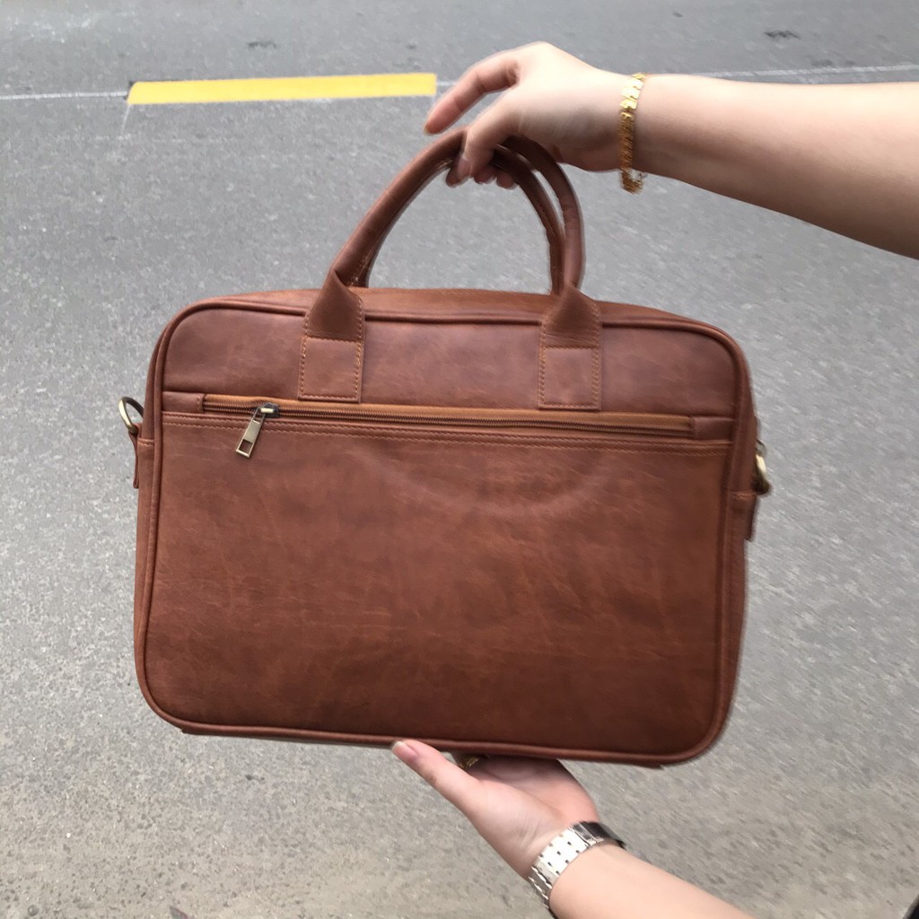 [Freeship] Cặp xách da công sở HQ11 đẳng cấp - cặp văn phòng cho nam sang trọng bảo hành trọn đời | BigBuy360 - bigbuy360.vn