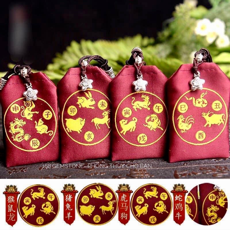 Túi Giải Tam Tai Thân Tý Thìn 2022 2023 2024, Để Túi Xách, Bóp Ví- Vật Phẩm Phong Thủy Cải Vận