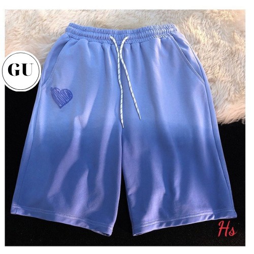 (Ảnh thật)Quần Đùi Omber Trái Tim Hot Trend GU Store