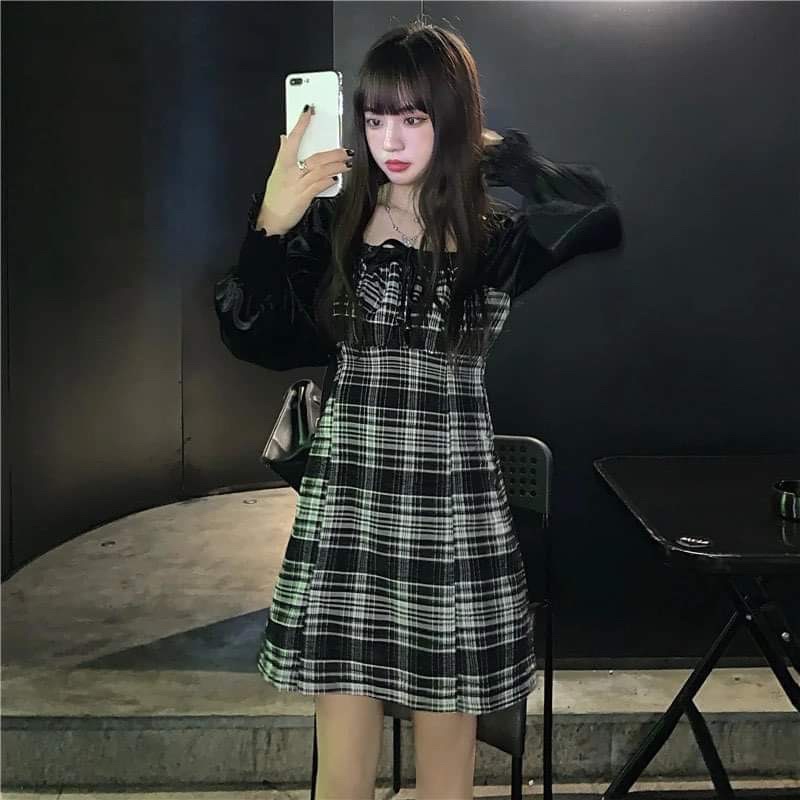 váy kẻ caro