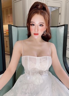Đầm Ren Dự Tiệc Kèm Ảnh Thật