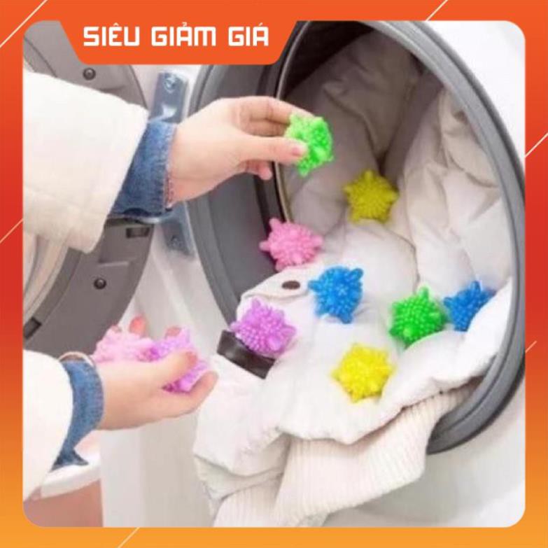 Sale sốc -  Combo 10 quả cầu gai cao su giặt đồ - (HCM)