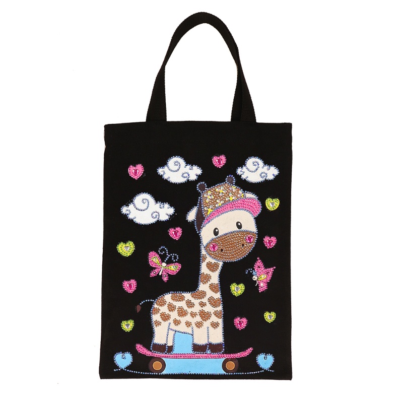 Túi Xách Tote Bằng Vải Đính Đá Tự Làm Có Thể Tái Sử Dụng