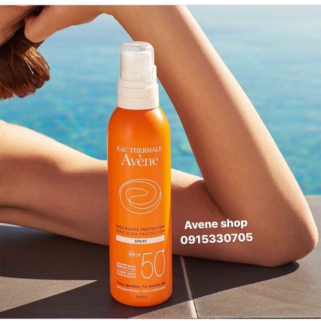 Xịt chống nắng Avene Spray spf50+ 200ml -[CHÍNH HÃNG]