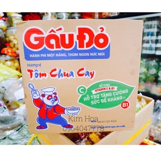 Mì Gấu Đỏ Tôm Chua Cay Thùng 30 Gói x 65g/gói
