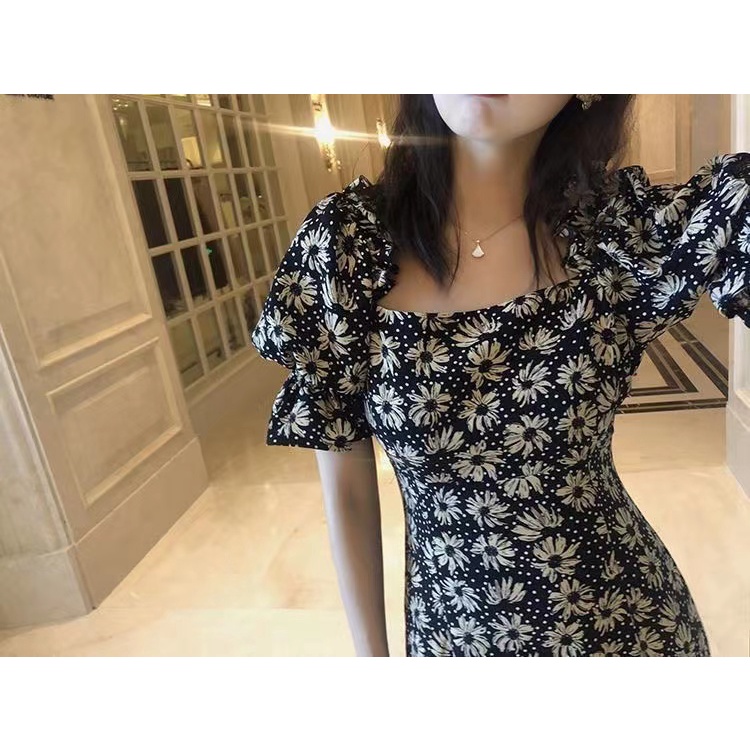 đầm đen đầm bigsize nữ đầm tay phồng đầm hở lưng đầm nữ váy hoa nhí vintage đầm đi tiệc váy tiểu thư sang chảnhváy tiểu thư sang chảnh đầm cổ vuông