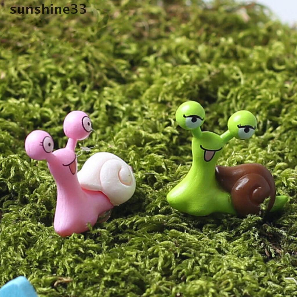 Đồ trang trí Ốc Sên Mini Bằng Nhựa Resin Trang Trí Tiểu Cảnh / Nhà Búp Bê DIY
