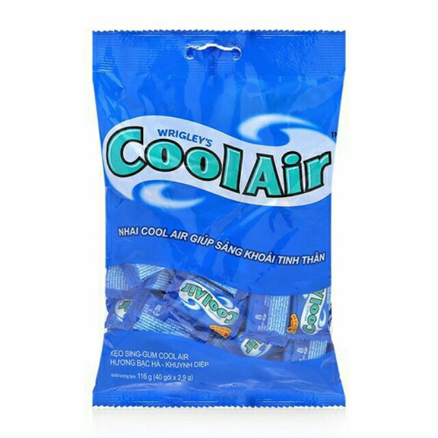 Kẹo Cao Su Singum Cool Air Hương Bạc Hà Gói 50 viên) 145g