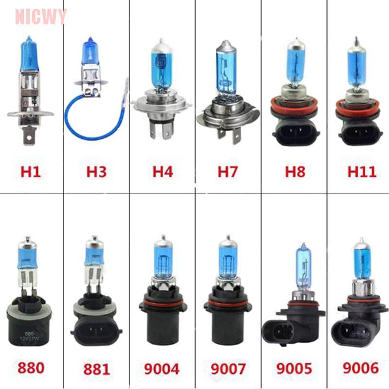 Bóng Đèn Pha Xenon H1 H3 H4 H7 H11 9006 9007 Xenon-Halogen 12v Cwy