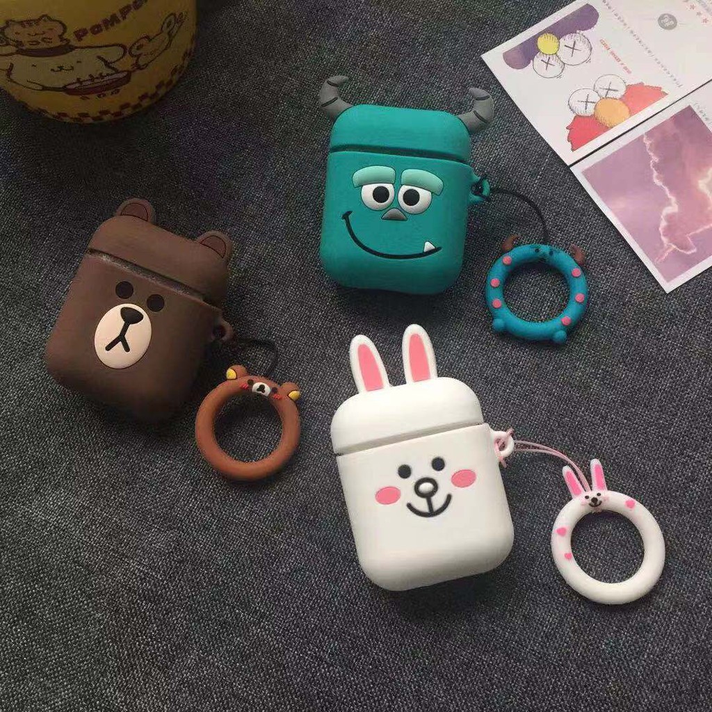 Vỏ bảo vệ hộp đựng tai nghe hình quái vật