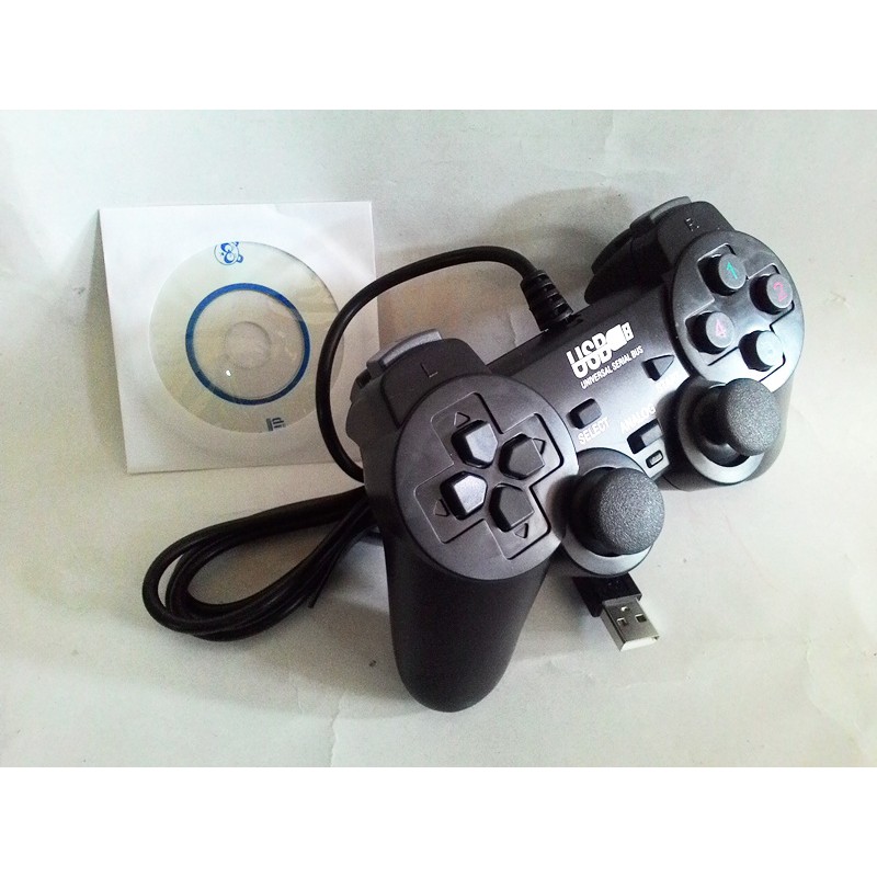 Tay game đơn có rung cho máy tính EW-2008 Cổng USB tự nhận BH 1 tháng 1 đổi 1