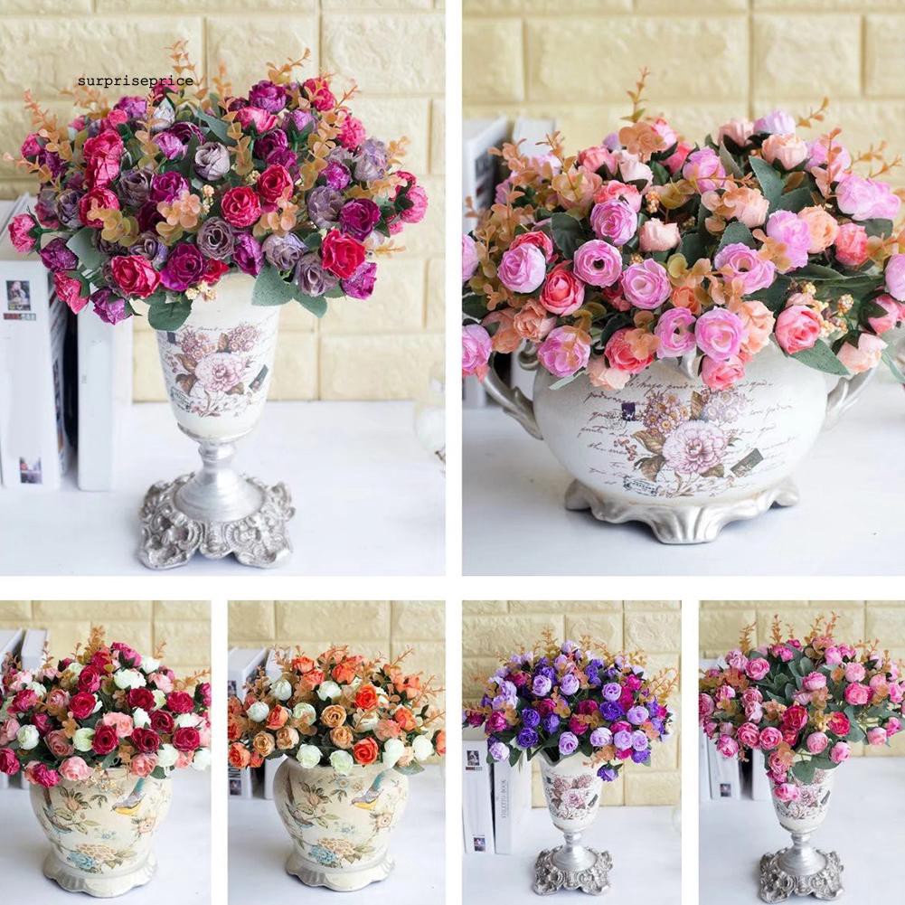 Hoa hồng giả trang trí nhà cửa văn phòng cửa hàng