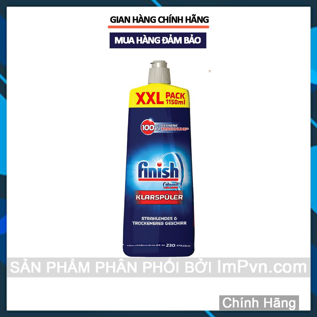 Combo viên rửa bát Finish Hộp Classic 110 viên , Muối 1.2kg, Nước làm bóng 1150ml (Bộ)