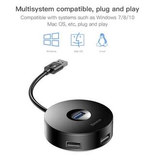 Original Baseus USB HUB USB 3.0 USB C HUB for MacBook Pro Surface USB Type C Adapter USB 2.0 with Micro USB