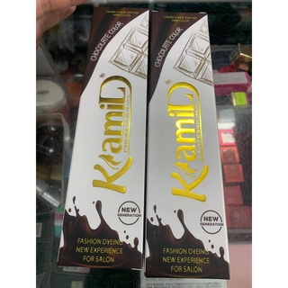 Thuốc nhuộm tóc Kami chocolate tự cân bằng màu và phủ bạc