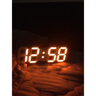 [ 6 Màu Led ] Đồng hồ LED 3D Smart Clock treo tường, để bàn. Đồng hồ kĩ thuật số