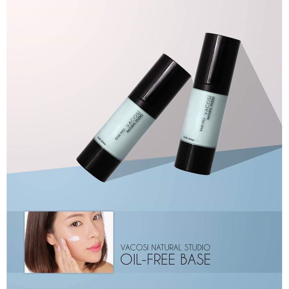 KEM LÓT SÁNG DA KỀM DẦU VACOSI NATURAL STUDIO OIL-FREE BASE