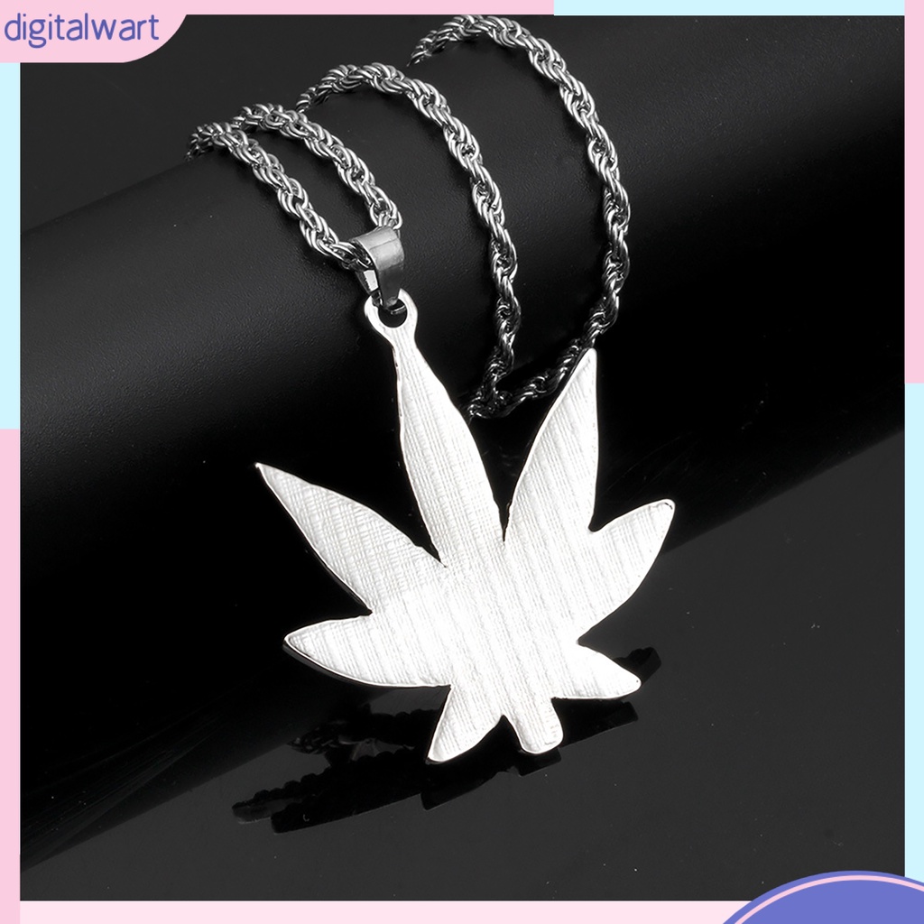 Vòng cổ hợp kim mặt hình chiếc lá đính đá thời trang sáng tạo cho nữ