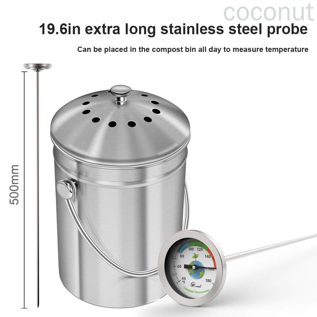 Nhiệt kế đo nhiệt độ đất bằng thép không gỉ