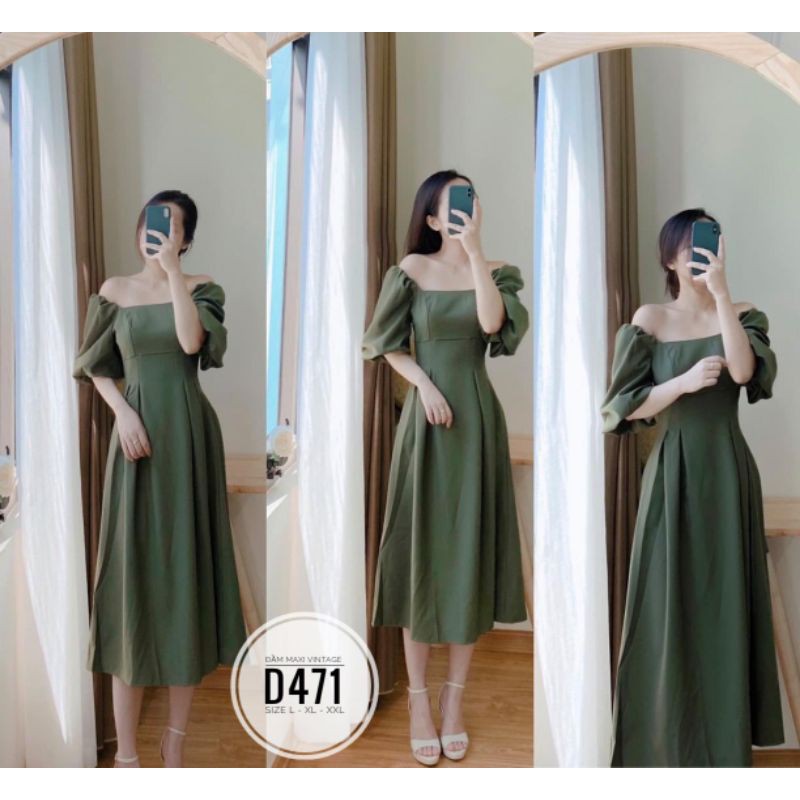 ĐẦM MAXI VINTAGE BIGSIZE