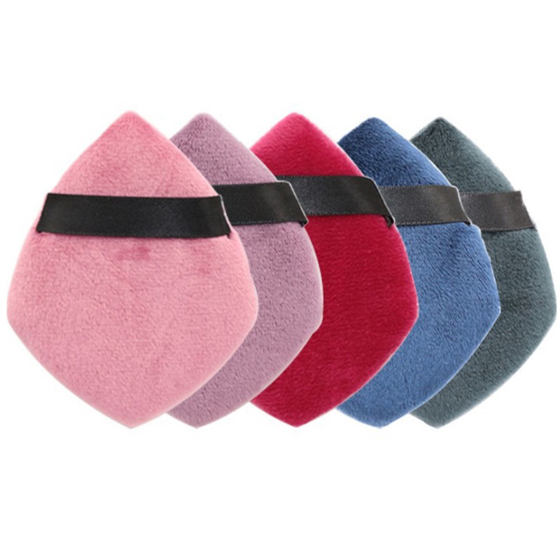 Youyo Set 2 Mút Trang Điểm Bằng Cotton Hình Thoi Cổ Điển Có Dây Đeo Dùng Cho Phấn Nền Ướt Và Khô