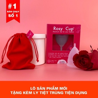 [ CHUẨN, RẺ, CHẤT LƯỢNG, FULL QUÀ]  Cốc nguyệt san ROSY CUP chuẩn USA