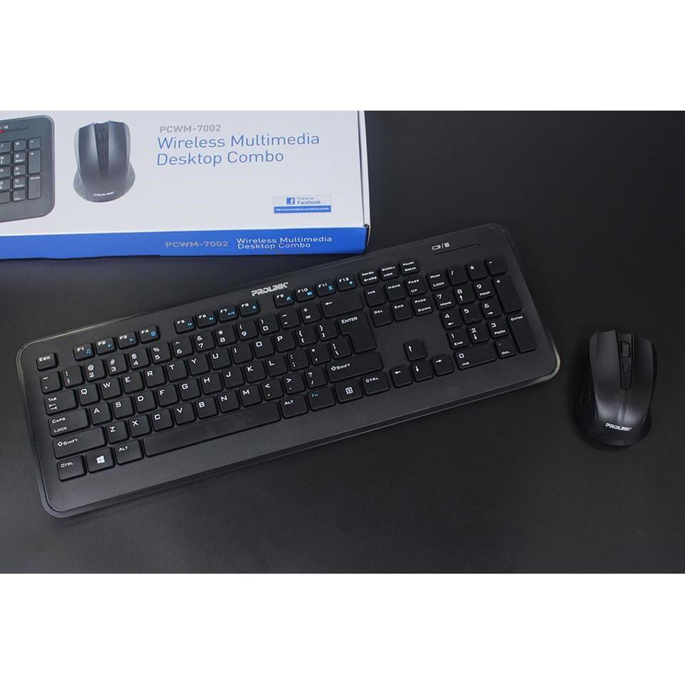 Bộ bàn phím kèm chuột không dây Prolink PCWM-70003 mới