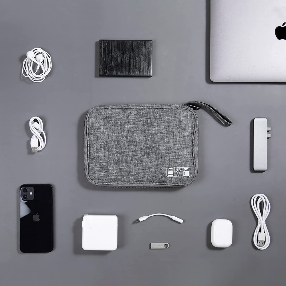 Túi Đựng Đồ Điện Tử/Cáp Sạc/Cáp USB/Cáp Sạc Cứng/Thẻ SD Chống Thấm Nước Đa Năng Dành Cho Đi Du Lịch