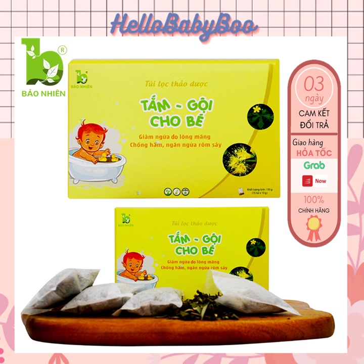 [Bảo Nhiên] Túi Lọc Thảo Dược Tắm Bé Giảm Rôm Sảy - Làm Mát Da 150g
