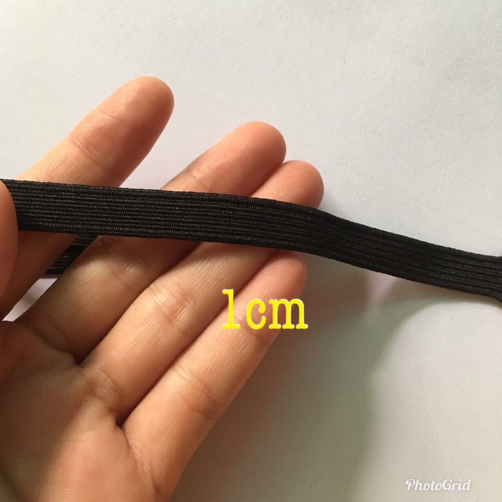 1 mét dây thun may quần áo khẩu trang cột tóc loại tốt