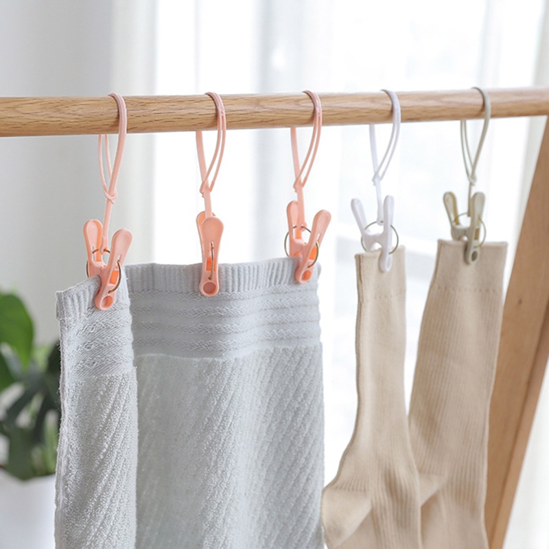 Set 12 Kẹp Phơi Quần Áo Kèm Dây Nhựa