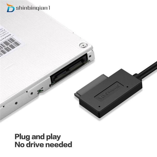 SATA to USB 3.0 SATA7+6 13 Pin Sata Cable CD Driver Recording Line for HDD Drive Adapter