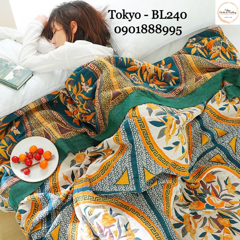 S02_Chăn Xô Organic Cotton Dòng Cao Cấp