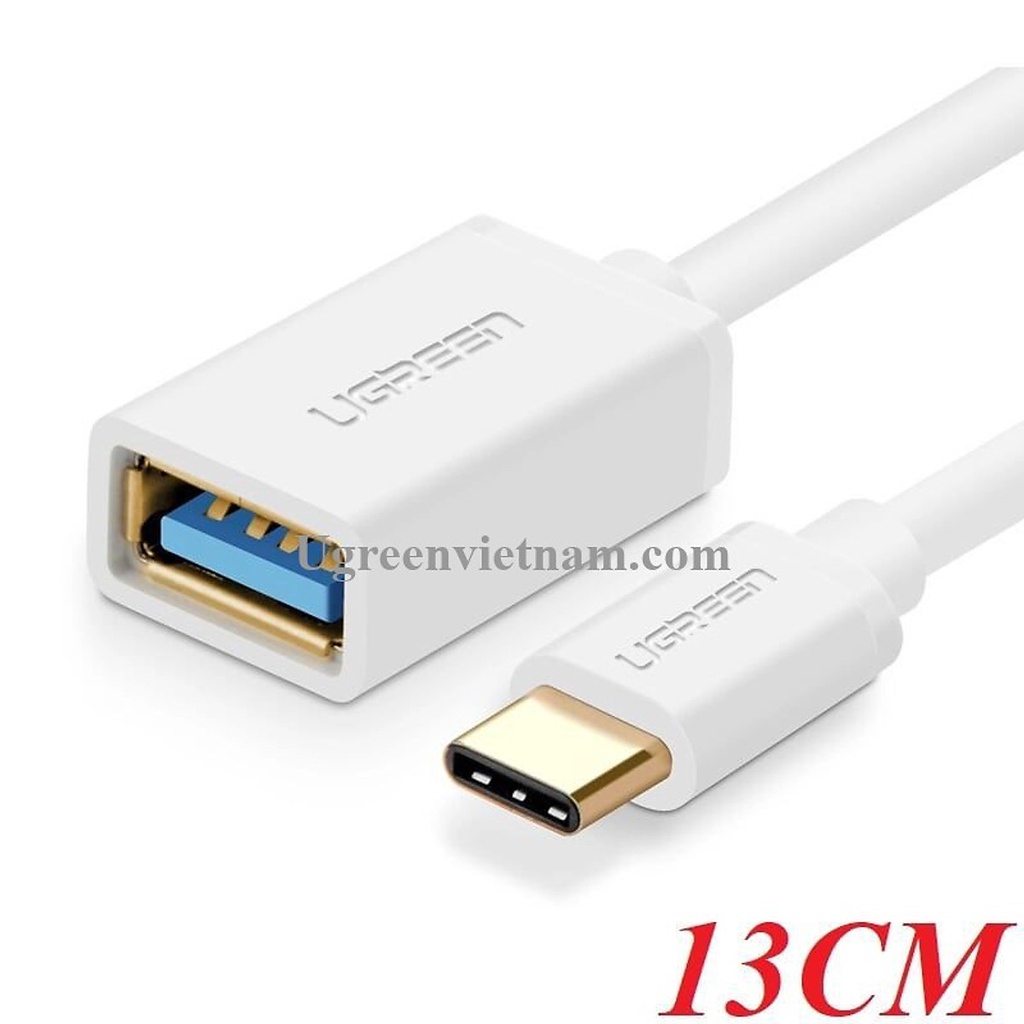 Cáp OTG USB Type C to USB 3.0 mạ vàng, tốc độ 5Gbps chính hãng Ugreen 30702