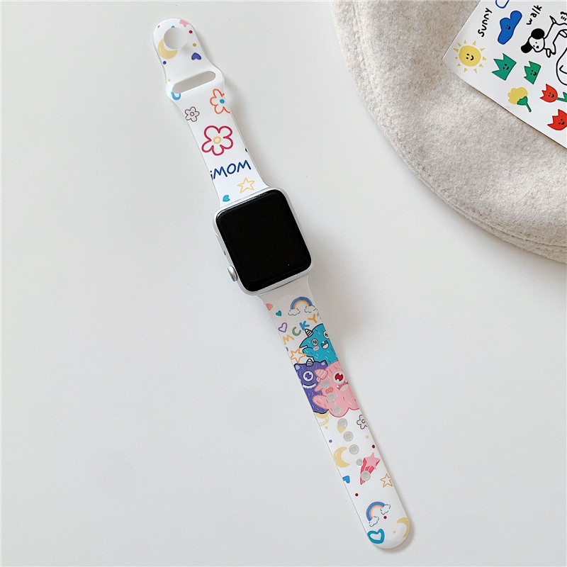 Dây apple watch series 7 6 5 4 3 se, dây đeo silicon apple watch- đồng hồ thông minh iwatch, 38mm 40mm 41mm 42mm 44mm 45