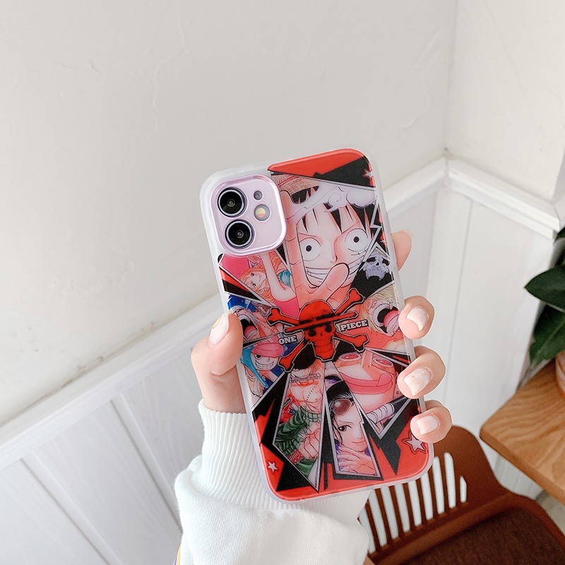 One Piece Luffy áp dụng cho Ốp lưng điện thoại iPhone7 / 8plus 12mini / 11Pro / Max Apple XS / XR mềm