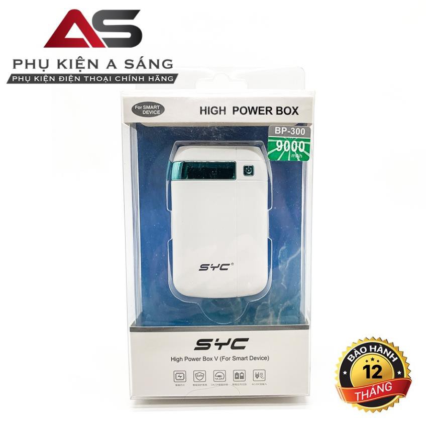 Sạc Dự Phòng BP 300 - 9000mah [SYC Chính Hãng Bảo Hành 1 Tháng]