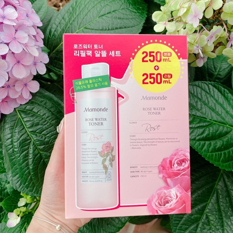 Nước Hoa Hồng Mamonde Rose Water Toner Chai 250ml