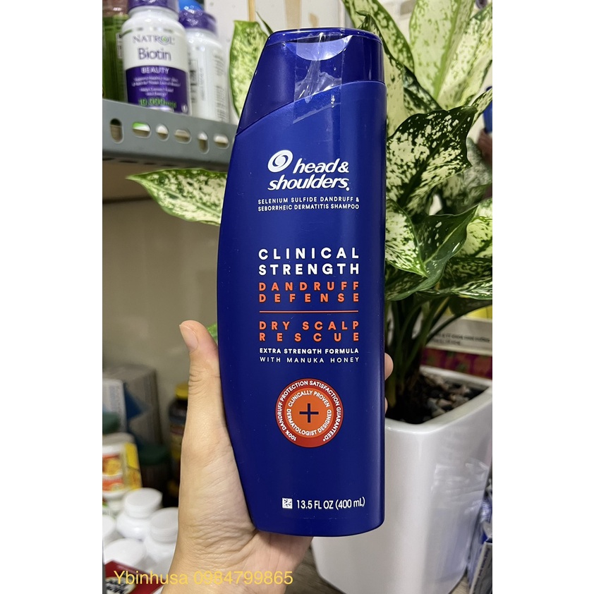 Dầu gội sạch gàu Head & Shoulder Clinical Strength 400ml của Mỹ