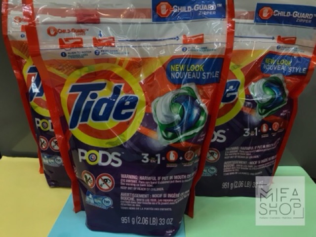 Viên giặt xả đa chiều Tide Pods 38 viên - Mỹ