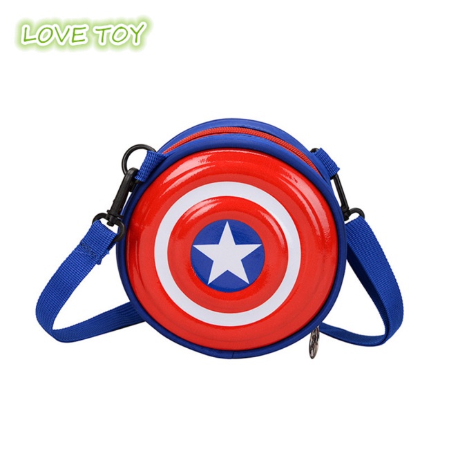 Túi Tròn Đeo Chéo Mini In Họa Tiết Spiderman Thời Trang Dành Cho Các Bé