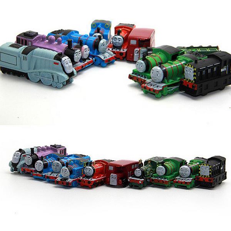 Set 12 Mô Hình Tàu Lửa Thomas E Mimigos Bằng Nhựa ABS Dành Cho Bé
