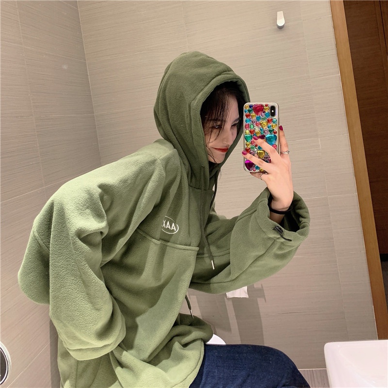 Áo hoodie nỉ có mũ nam nữ mặc được phong cách unisex đường phố Hàn Quốc hottrend 2021 | BigBuy360 - bigbuy360.vn