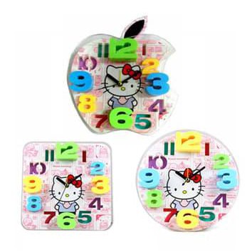 Đồng Hồ Treo Tường Hình Hello Kitty