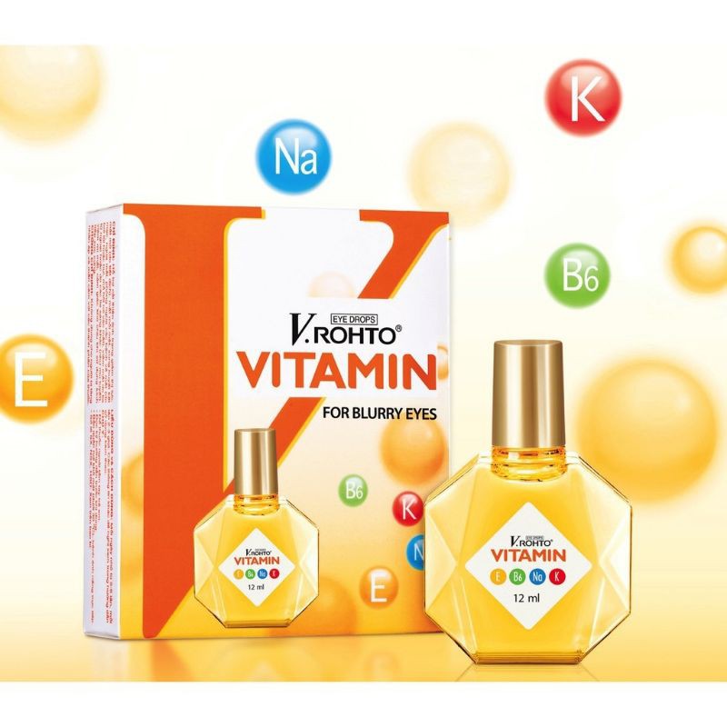 Nhỏ Mắt VRohto Vitamin 13ml Hỗ Trợ Tình Trạng Giảm Thị Lực, Mắt Mờ